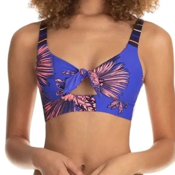 Maaji Carnival Reversible Funfair Removable Pad Bralette Bikini Top Blue S NWT - Picture 11 of 11